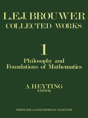 cover image of Philosophy and Foundations of Mathematics
